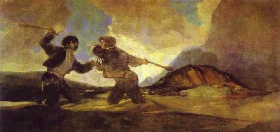 Riña a garrotazos (Goya)