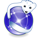 Iceweasel icon, in blue-violet